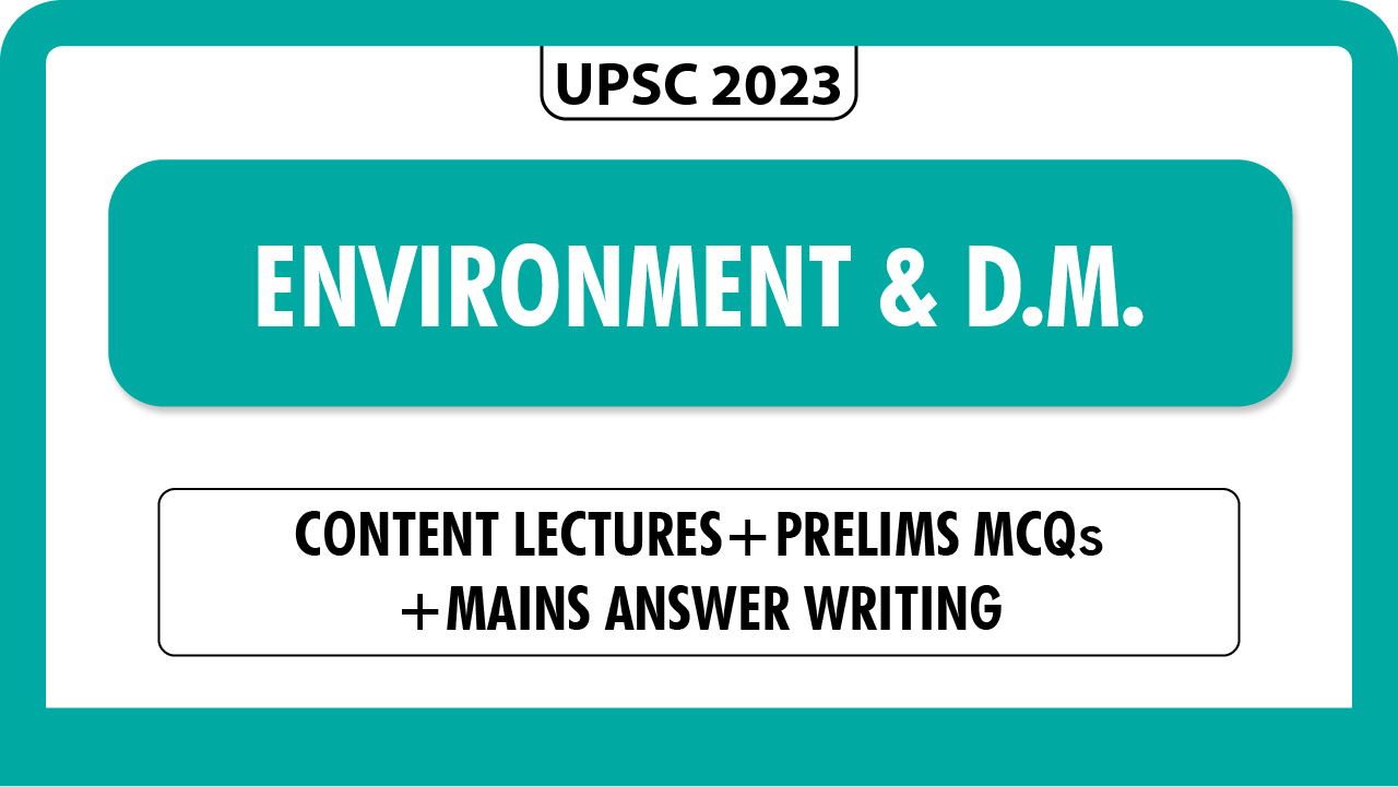 environment individual courses gs 2023 India