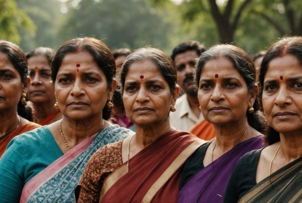 Indian women politicians united for progress and equality.