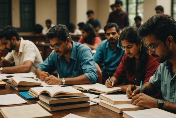 Group of students studying sociology for UPSC in Mumbai