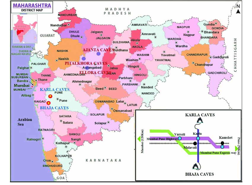 A map of india with different colored areas AI-generated content may be incorrect.
