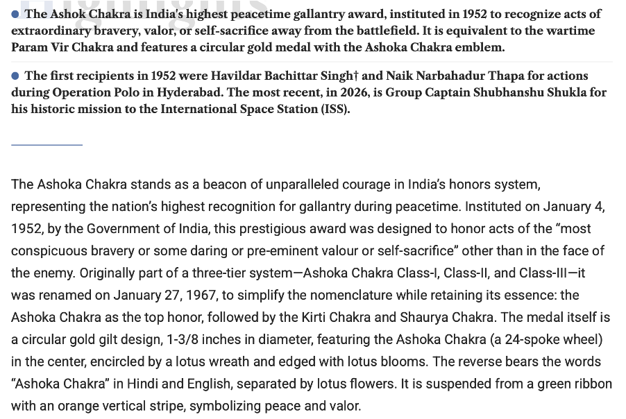 Daily Current Affairs UPSC: News Based MCQs Quiz | 26th January 2026 5 word image 46965 4
